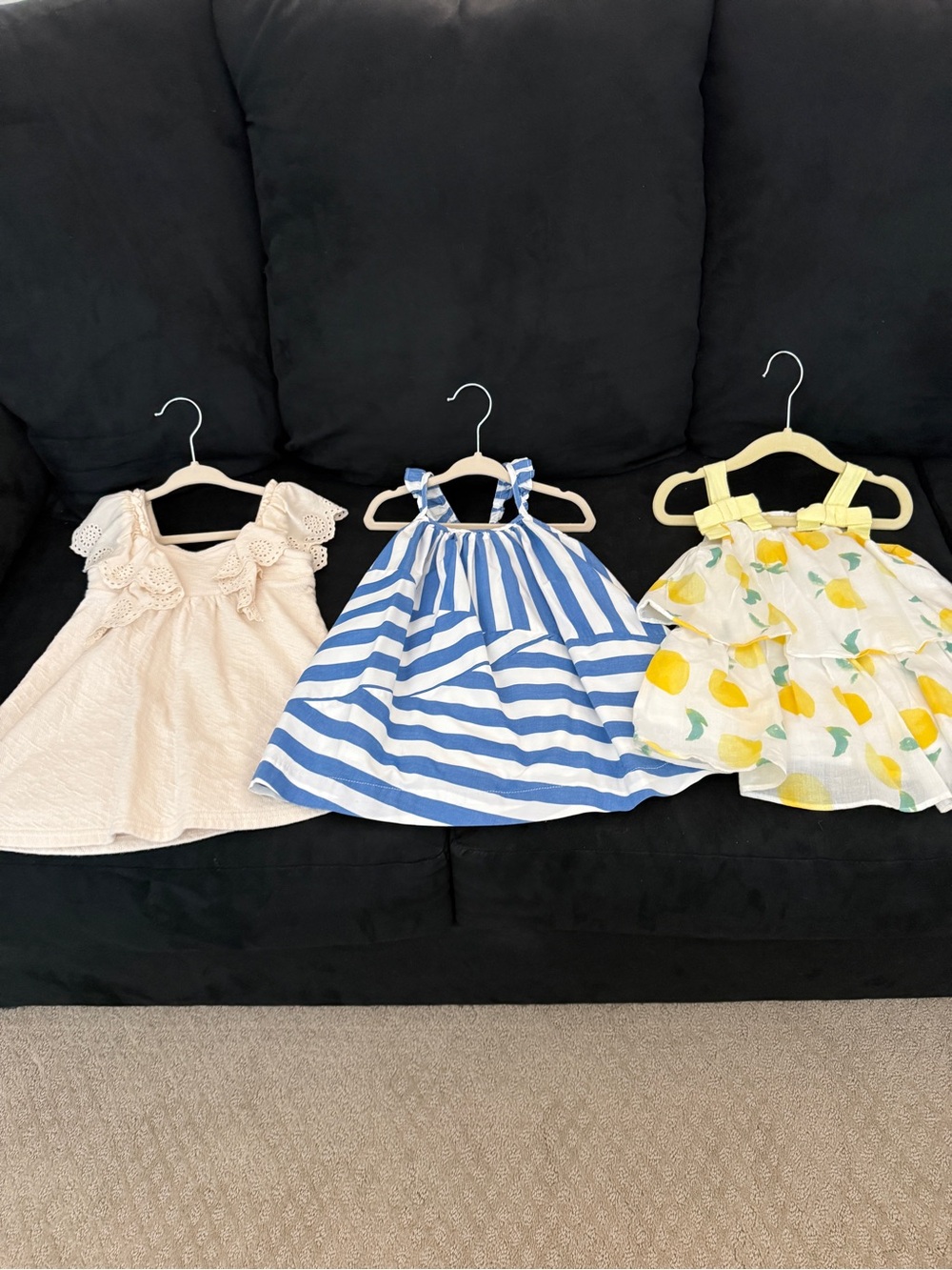 Bundle of 3 Adorable Toddler Dresses, 2T